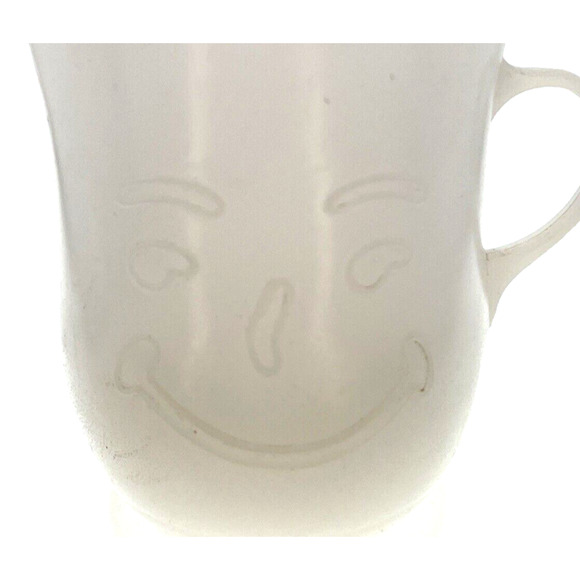 vintage Kool Aid Cup Kool Aid Man face plastic with handle white plastic 1970s - Picture 3 of 13